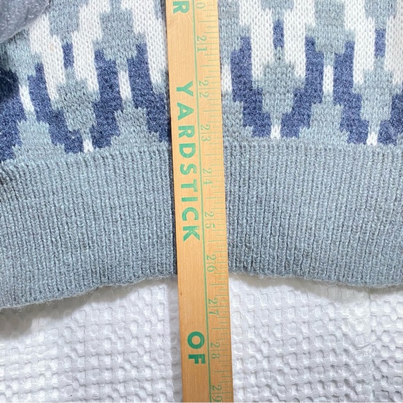 Vintage. '80's GIVENCHY Monsieur Shawl Neck Grey Geometric Pattern Mens Size XL - Picture 7 of 9